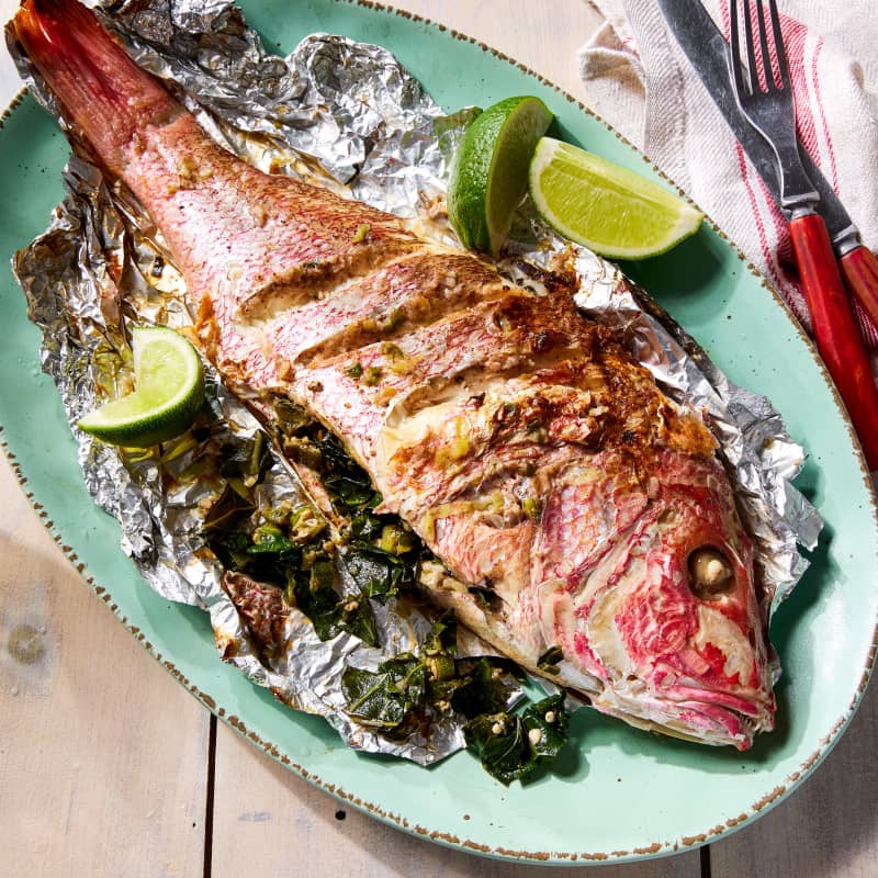 Grill Jamaica s Stuffed Spice Rubbed Snapper All Summer Long Cook s Illustrated